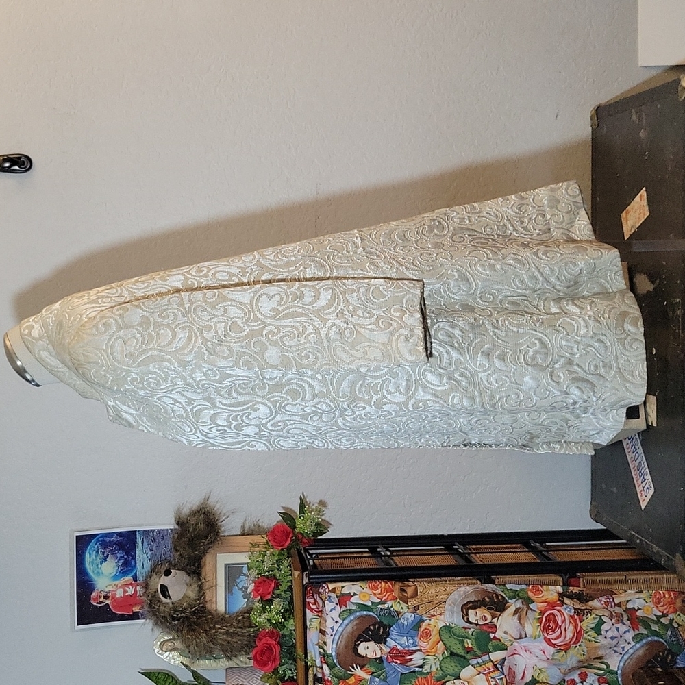 VINTAGE Handmade Quilted Oversize Dress Coat S - Picture 4 of 10